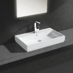 Grohe cube porselen servant 80x49 cm m/overløp alpinhvit