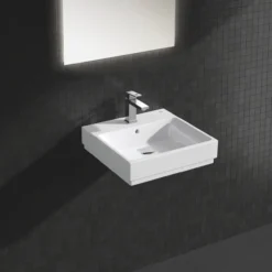 Grohe cube porselen servant 50x49 cm vegghengt m/overløp alpinhvit