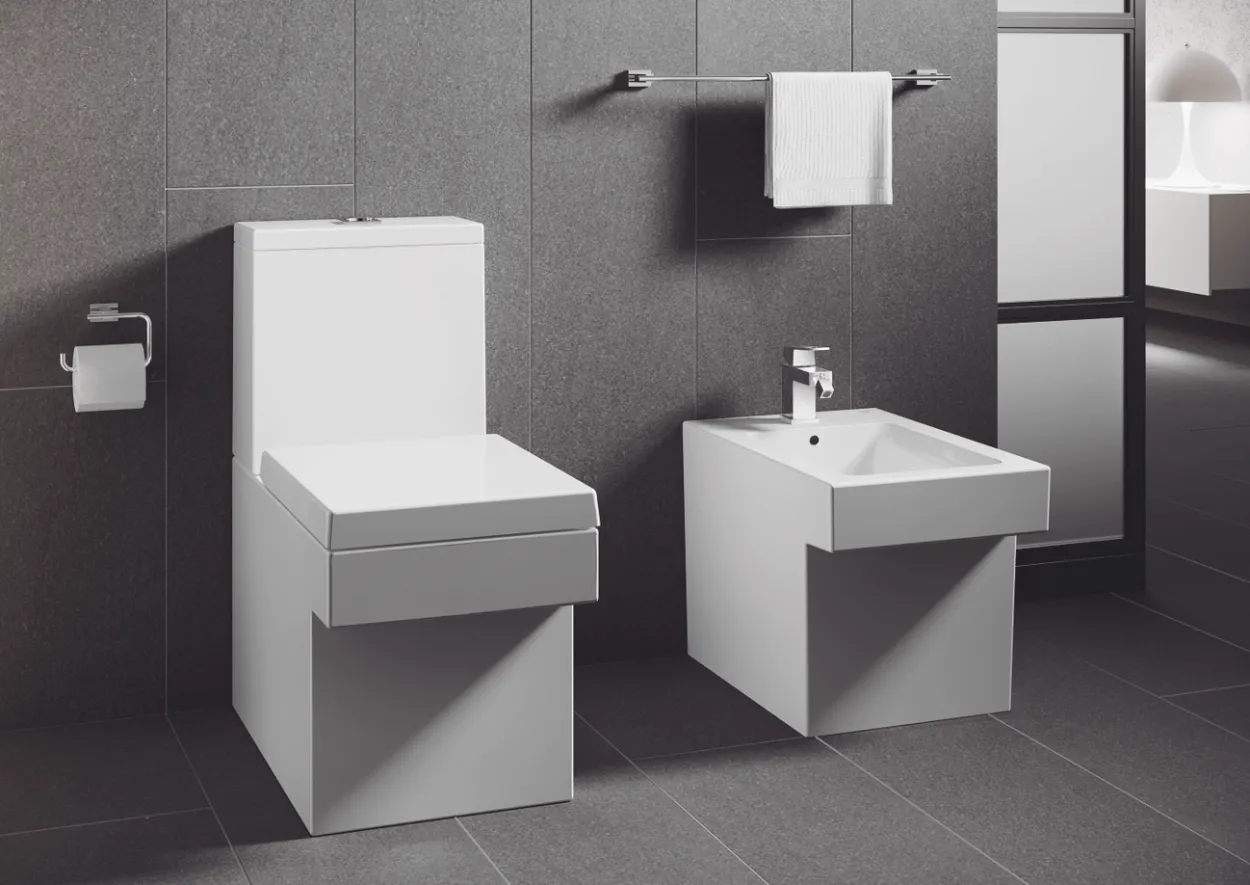 Grohe cube toalettsete m/softclose hvit