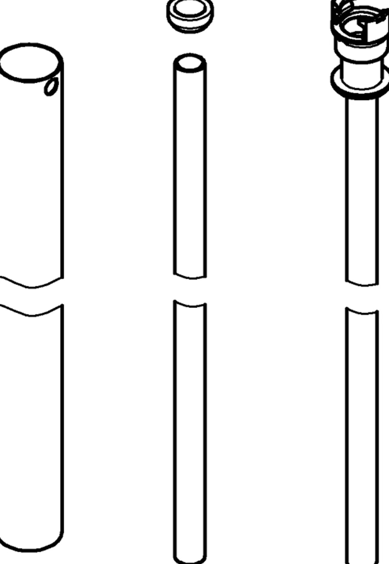 Grohe dusjstang for ettermontering krom