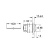 Grohe eau2 pneumatisk betjeningsknapp krom