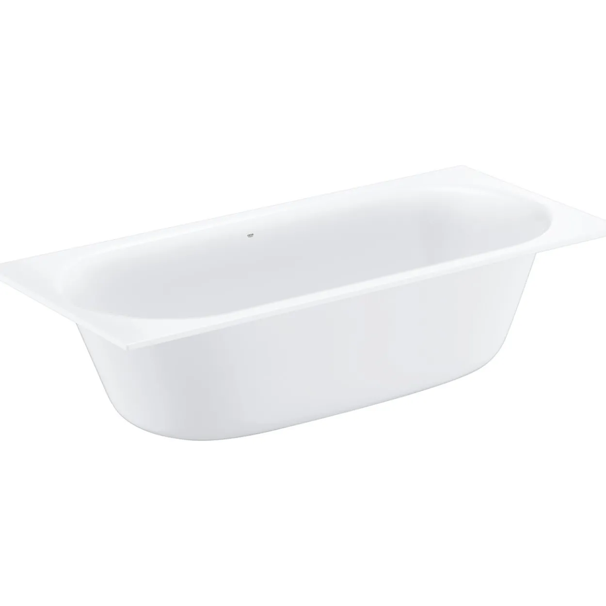 Grohe essence badekar 180x80 cm m/overløp for innbygging alpinhvit