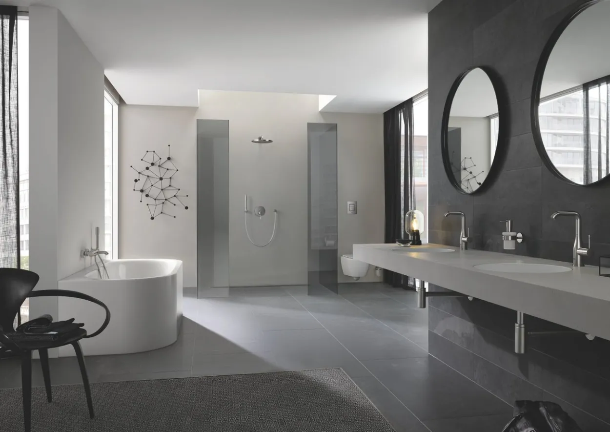 Grohe essence ettgrepsbatteri m/2-veis omskifter supersteel