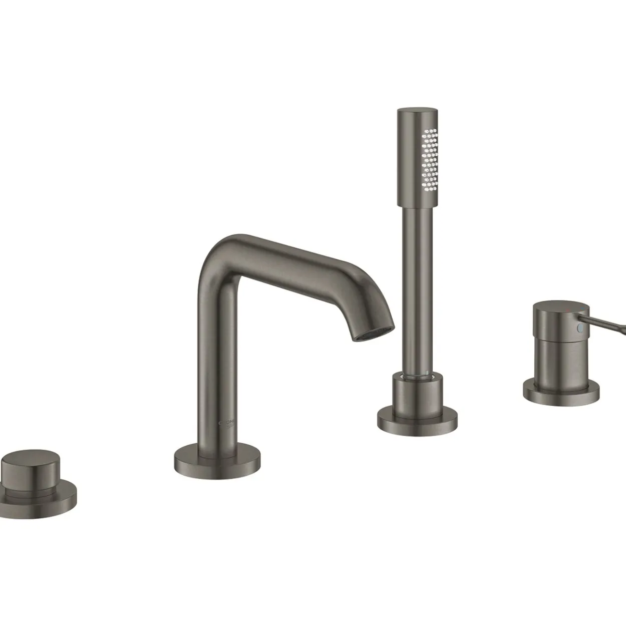 Grohe essence 4-hulls kar- og dusjkombinasjon børstet hard graphite