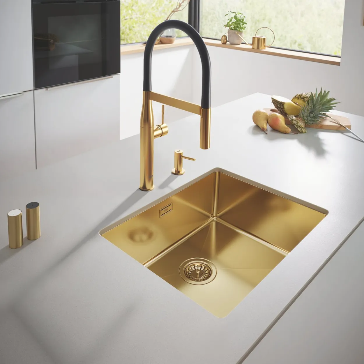 Grohe essence kjøkkenarmatur børstet cool sunrise