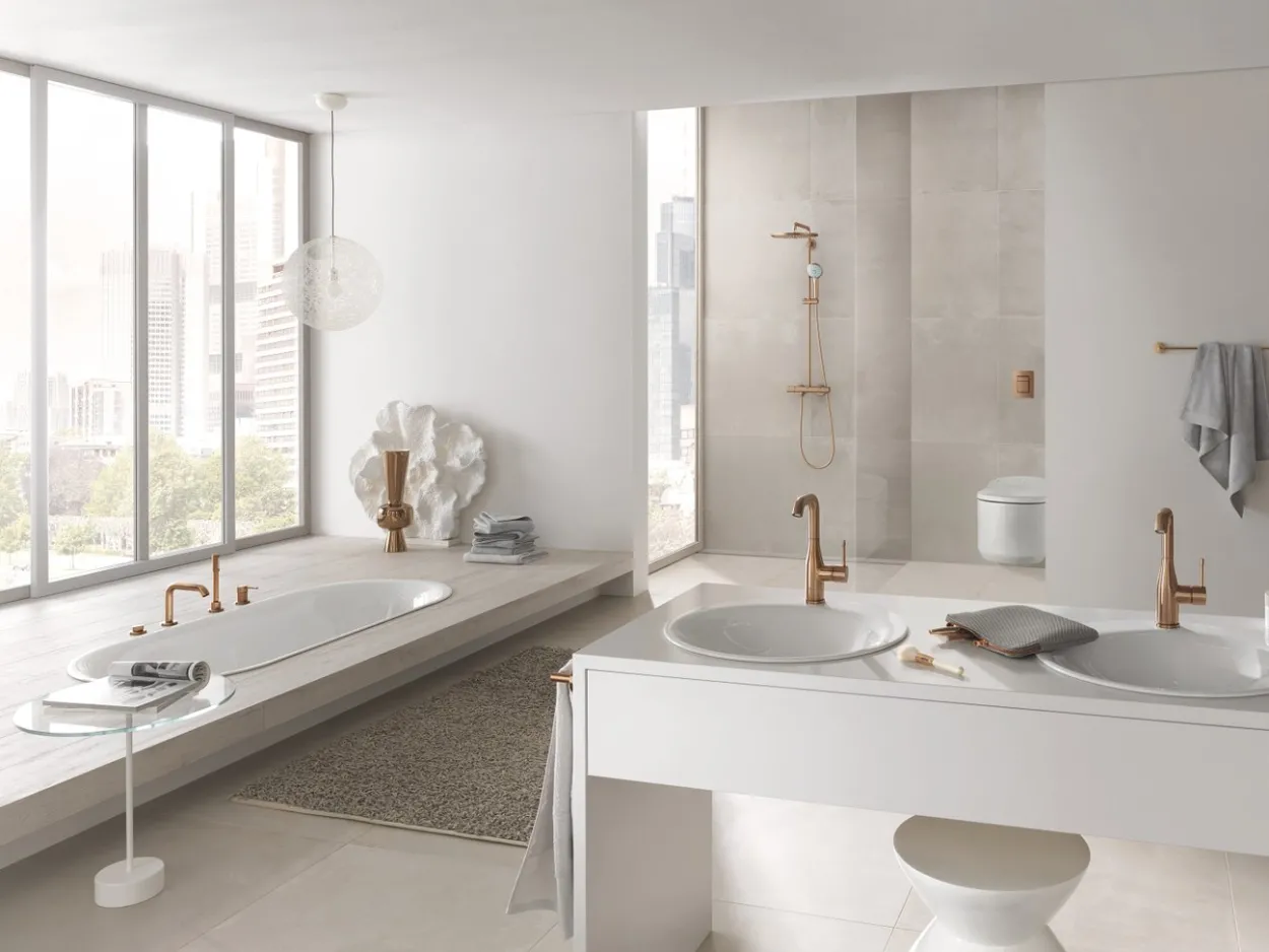 Grohe essence servantbatteri børstet warm sunset