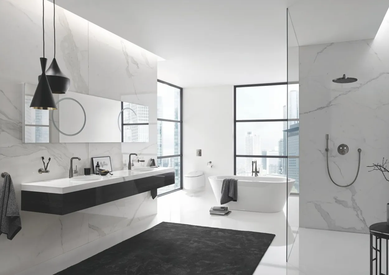 Grohe essence servantbatteri børstet hard graphite