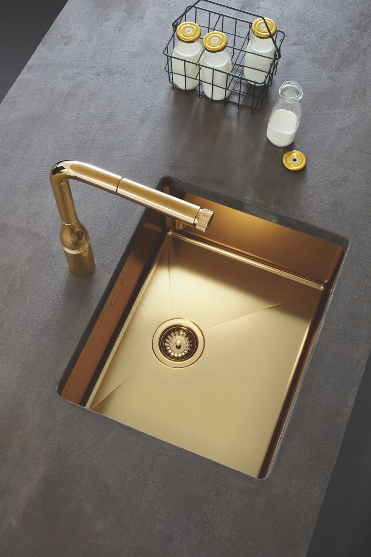Grohe essence smartcontrol kjøkkenarmatur m/uttrekkbar tut cool sunrise