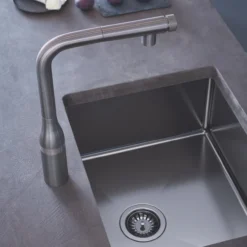 Grohe essence smartcontrol kjøkkenarmatur børstet hard graphite
