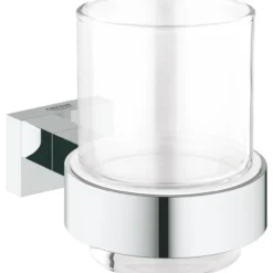 Grohe essentials cube tannglass m/holder