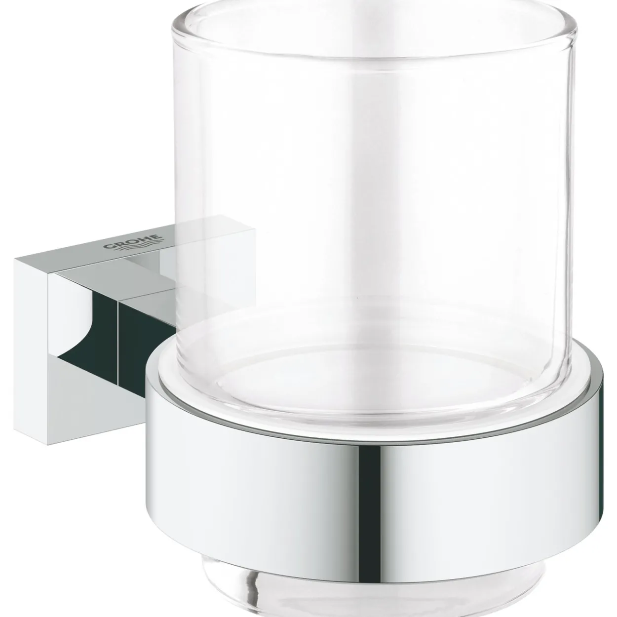 Grohe essentials cube tannglass m/holder