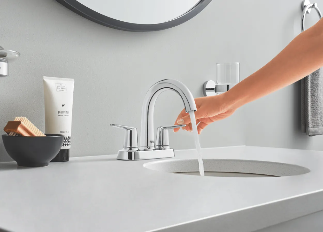 Grohe essentials cube tannglass m/holder