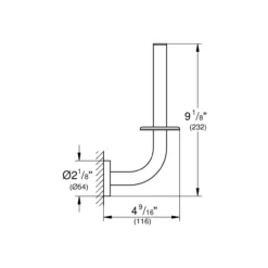Grohe essentials reserverullholder cool sunrise