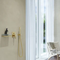 Grohe euphoria cube hånddusjuttak m/holder børstet cool sunrise