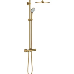 Grohe euphoria dusjsett m/ termostatisk dusjarmatur, børstet cool sunrise