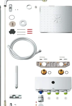 Grohe euphoria smartcontrol 310 cube duo dusjsystem 17l krom