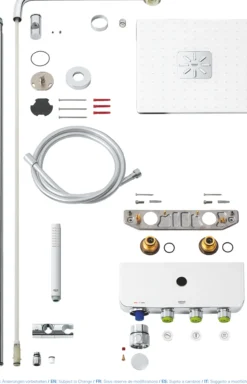 Grohe euphoria smartcontrol 310 cube duo dusjsystem måne hvit