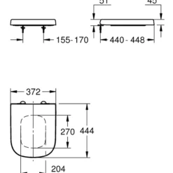Grohe euro ceramic toalettsete hvit