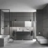 Grohe eurocube badekarbatteri for innbygging børstet hard grafitt
