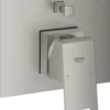 Grohe eurocube badekarbatteri for innbygging supersteel