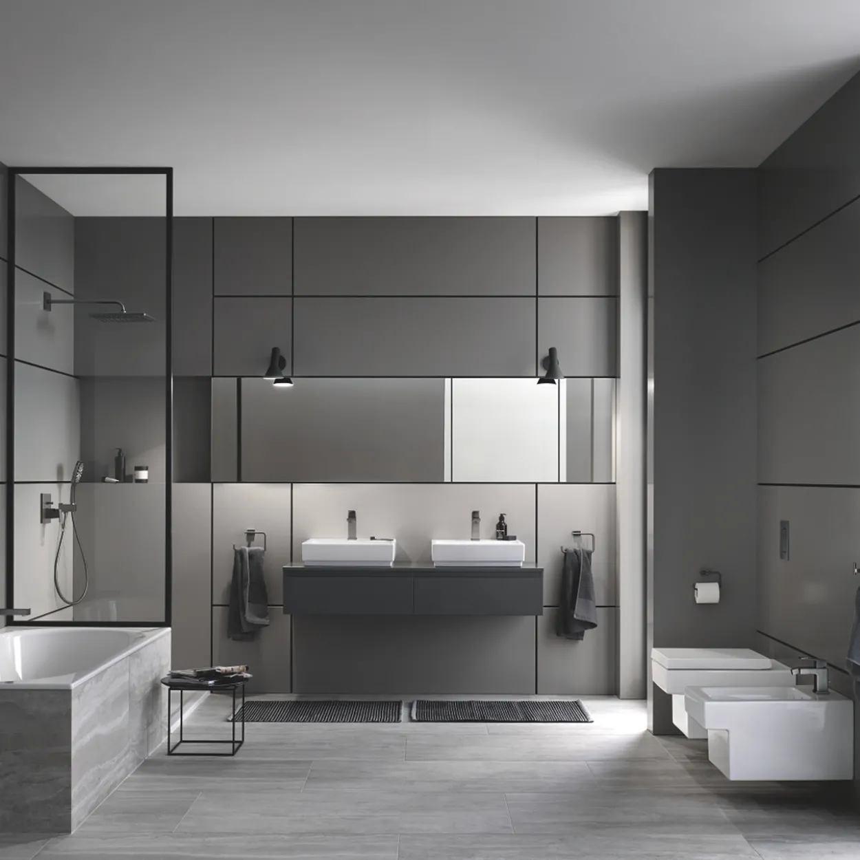 Grohe eurocube bidetarmatur børstet hard grafitt