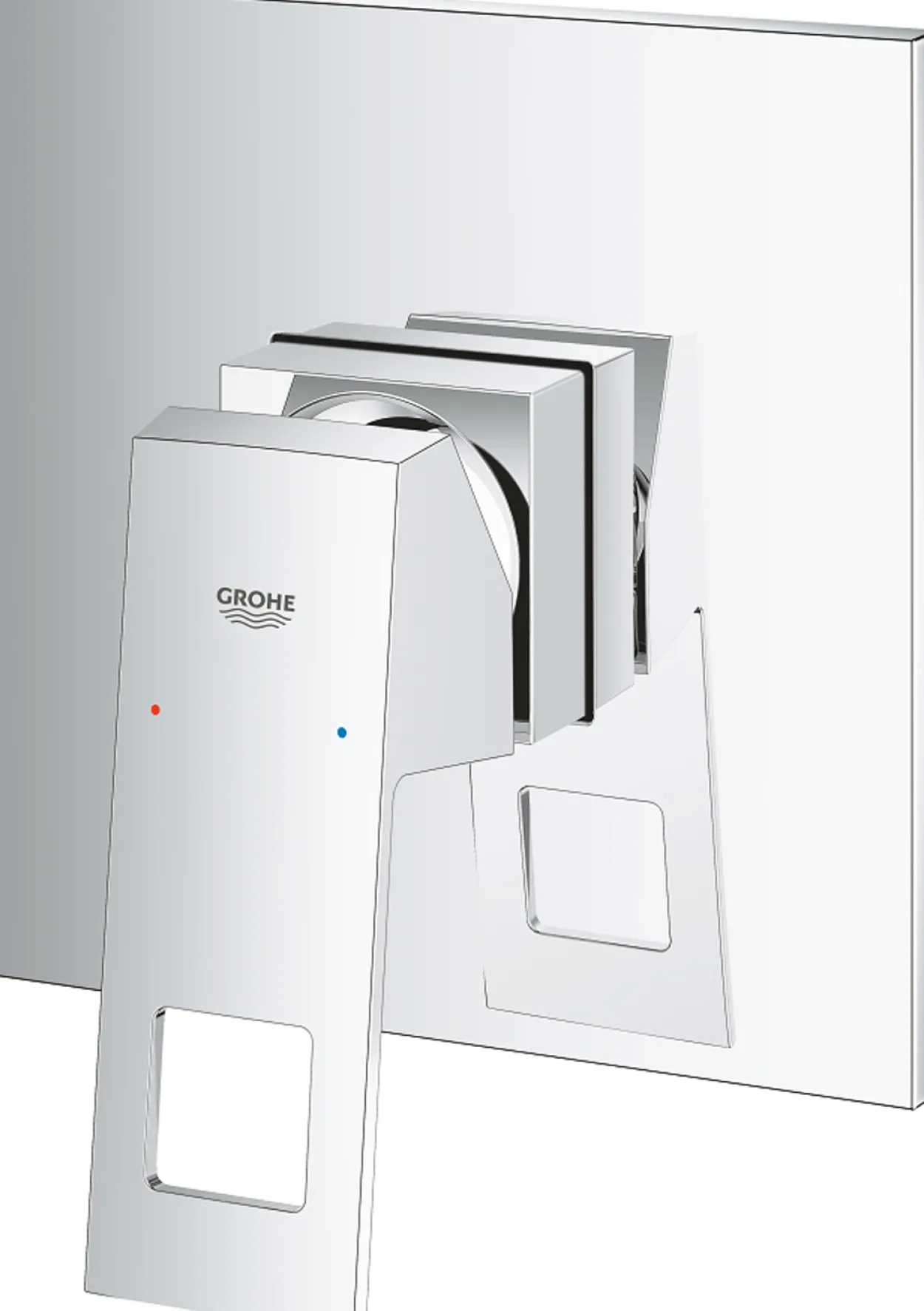 Grohe eurocube dusjbatteri krom