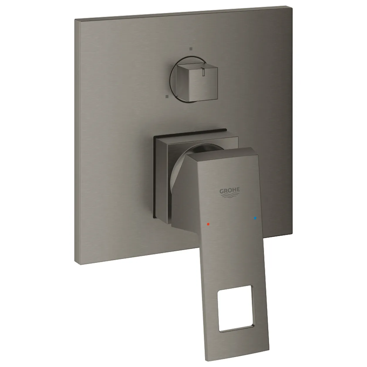 Grohe eurocube ettgrepsbatteri for innbygging m/3 utløp børstet hard grafitt