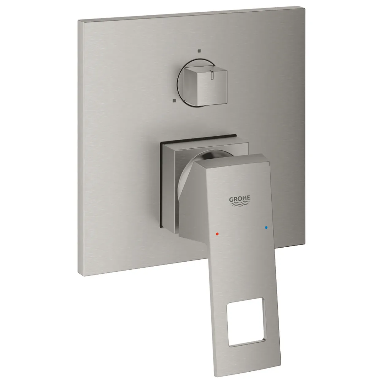Grohe eurocube ettgrepsbatteri for innbygging m/3 utløp supersteel