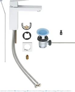 Grohe eurocube servantbatteri medium m/oppløftsventil