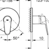 Grohe eurodisc cosmopolitan dusjbatteri for innbygging krom