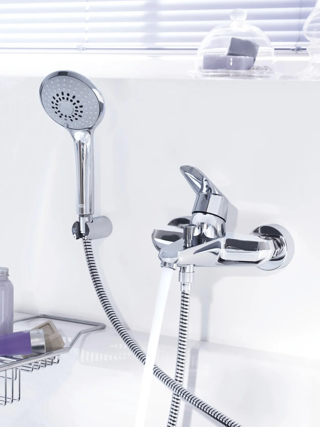 Grohe eurodisc cosmopolitan badekararmatur med hånddusj