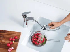 Grohe eurodisc kjøkkenarmatur m/medium uttrekkbar tut