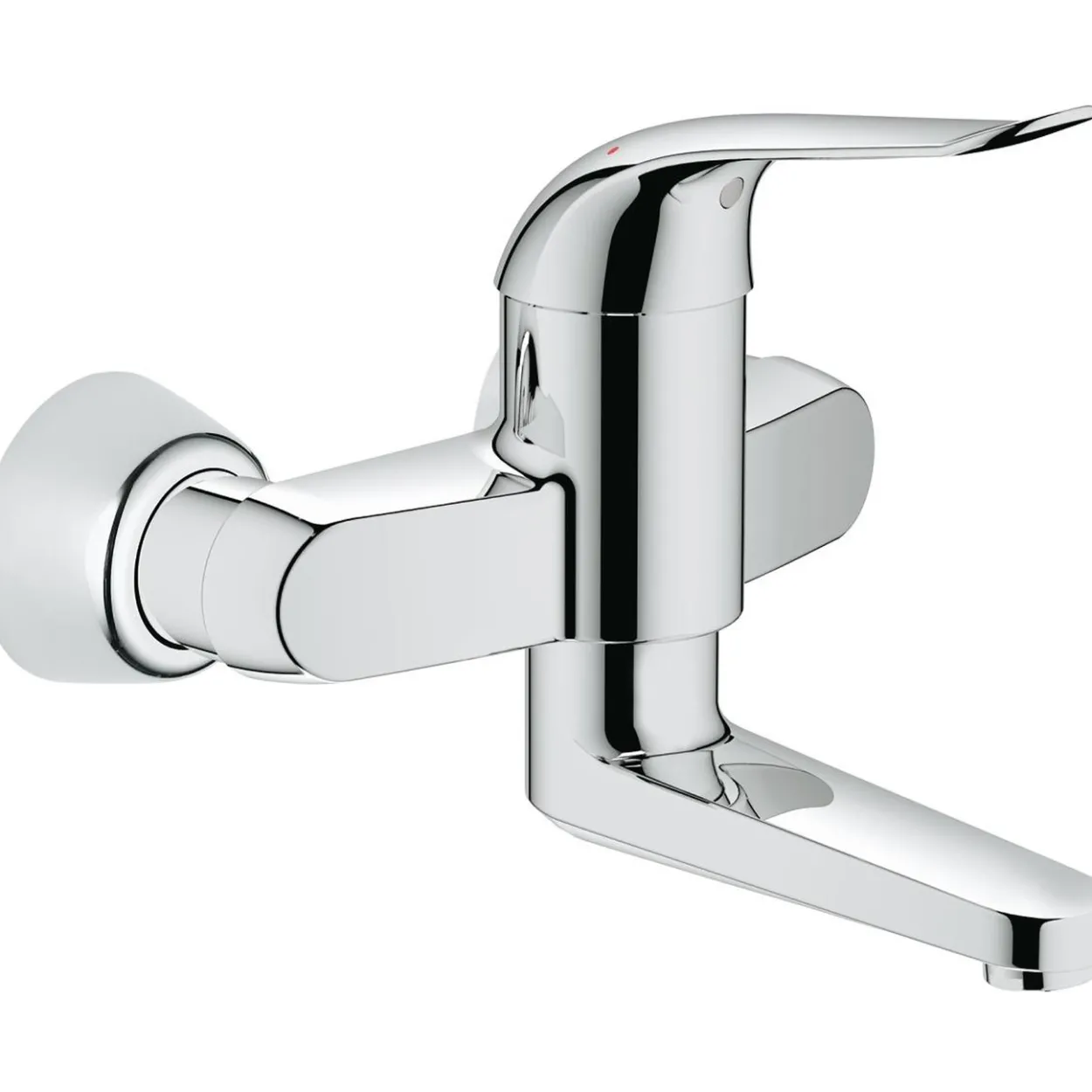 Grohe euroeco special servantbatteri for veggmontering 120mm krom