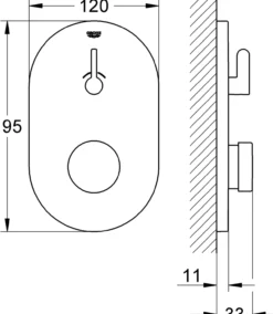 Grohe eurosmart cosmopolitan t termostatbatteri