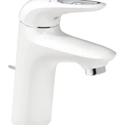 Grohe eurostyle servantbatteri small m/oppløftsventil, hvit
