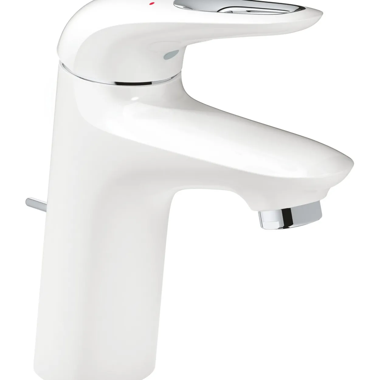 Grohe eurostyle servantbatteri small m/oppløftsventil, hvit