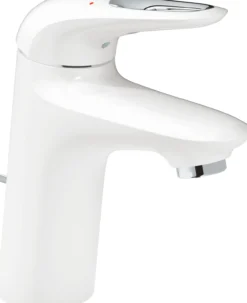 Grohe eurostyle servantbatteri small m/oppløftsventil, hvit/krom