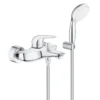 Grohe eurostyle solid kar- og dusjbatteri m/1-spray hånddusj krom