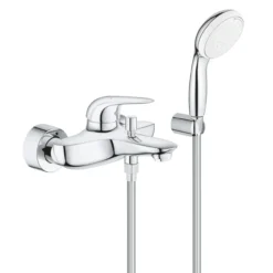 Grohe eurostyle solid kar- og dusjbatteri m/1-spray hånddusj krom