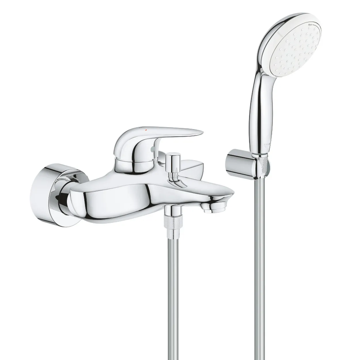 Grohe eurostyle solid kar- og dusjbatteri m/1-spray hånddusj krom