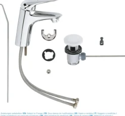 Grohe eurostyle solid s servantbatteri m/oppløft krom