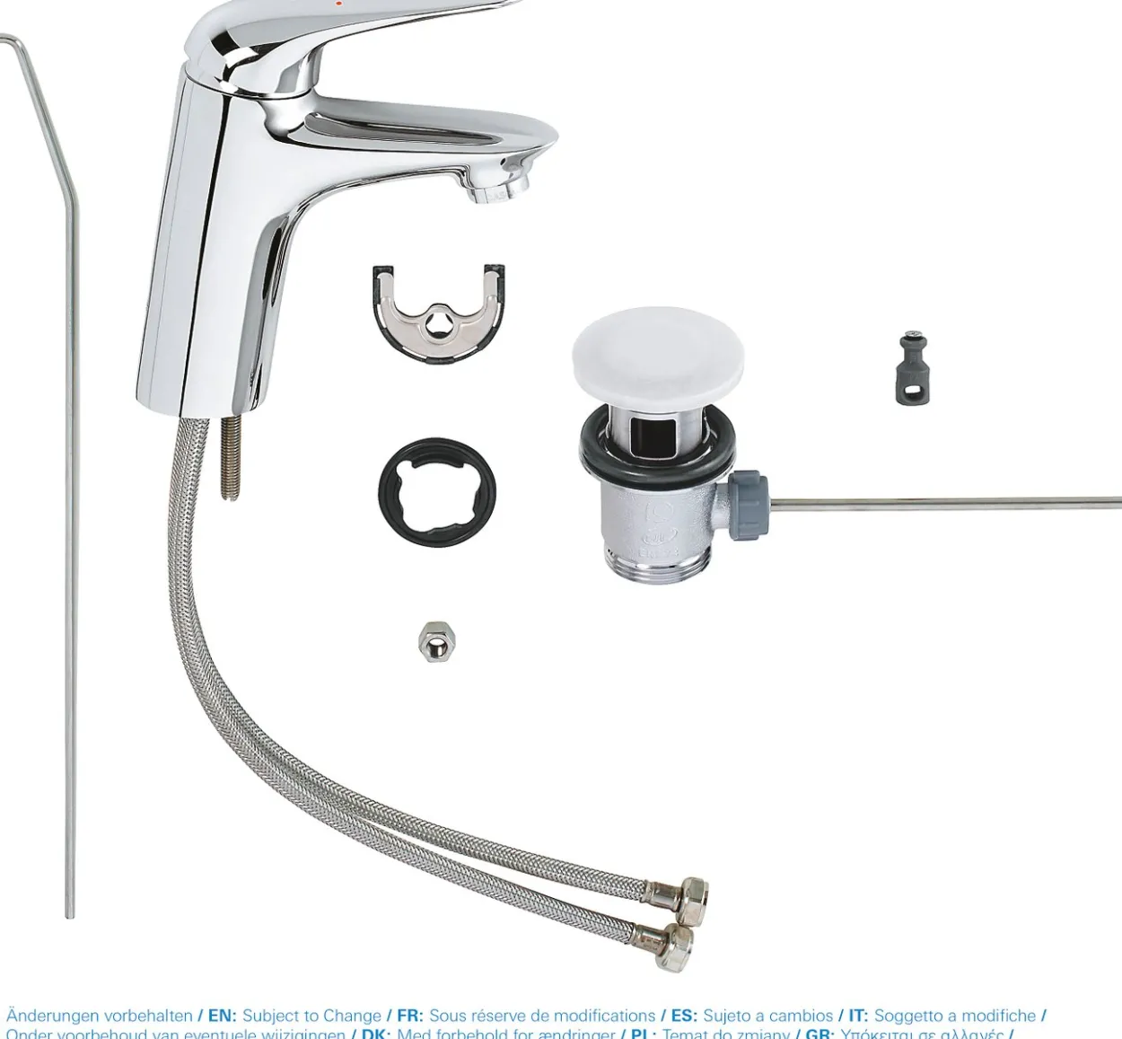 Grohe eurostyle solid s servantbatteri m/oppløft krom