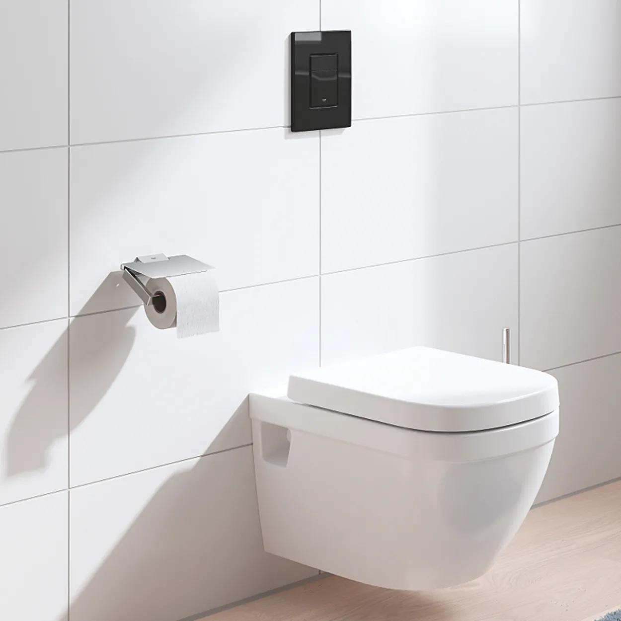 Grohe even trykkplate sort høyglans