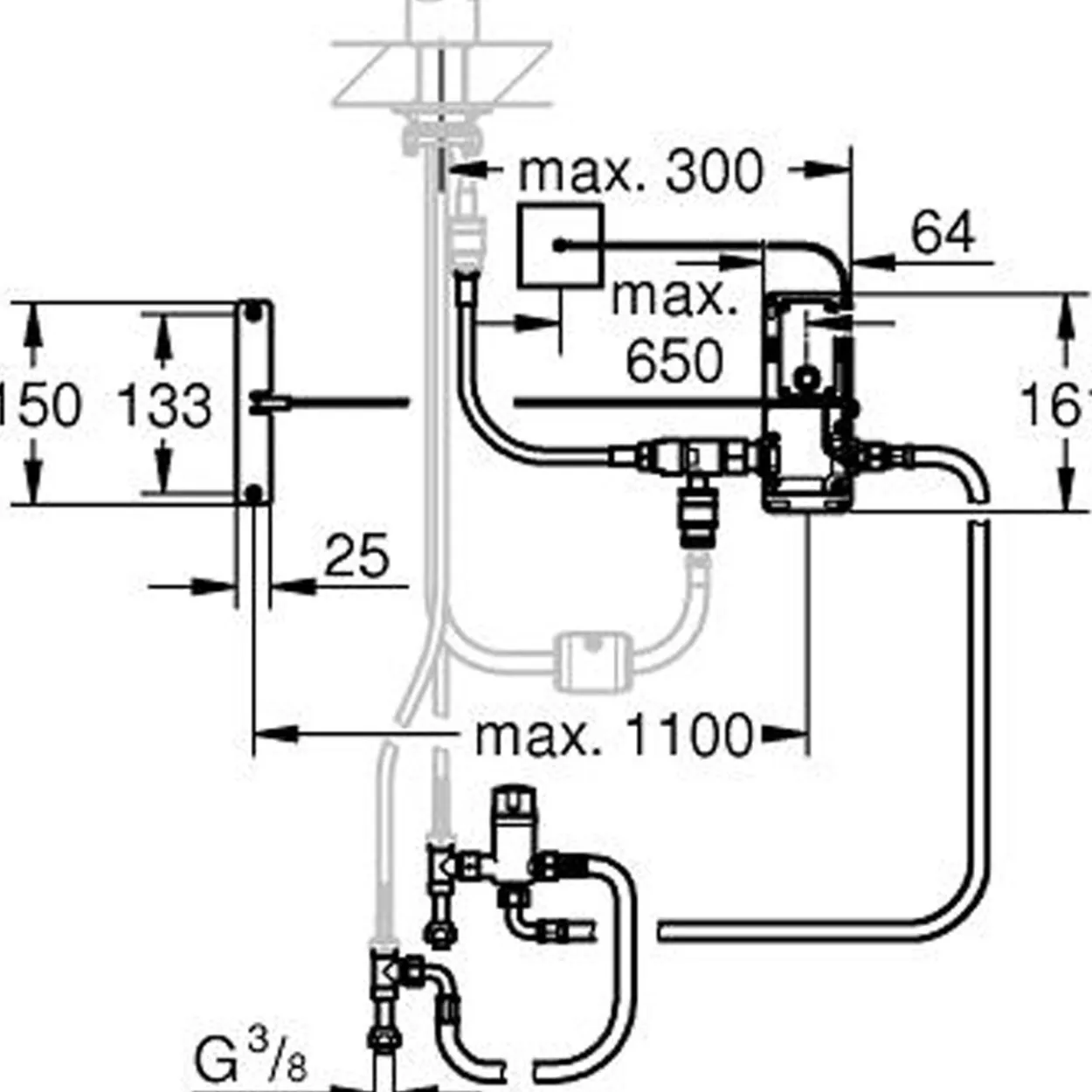 Grohe footcontrol omstillingssett 6v