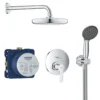 Grohe get perfect dusjsett med vitalio start 210 krom
