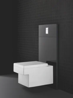 Grohe glassmodul for veggskål m/trykkplate velvet black