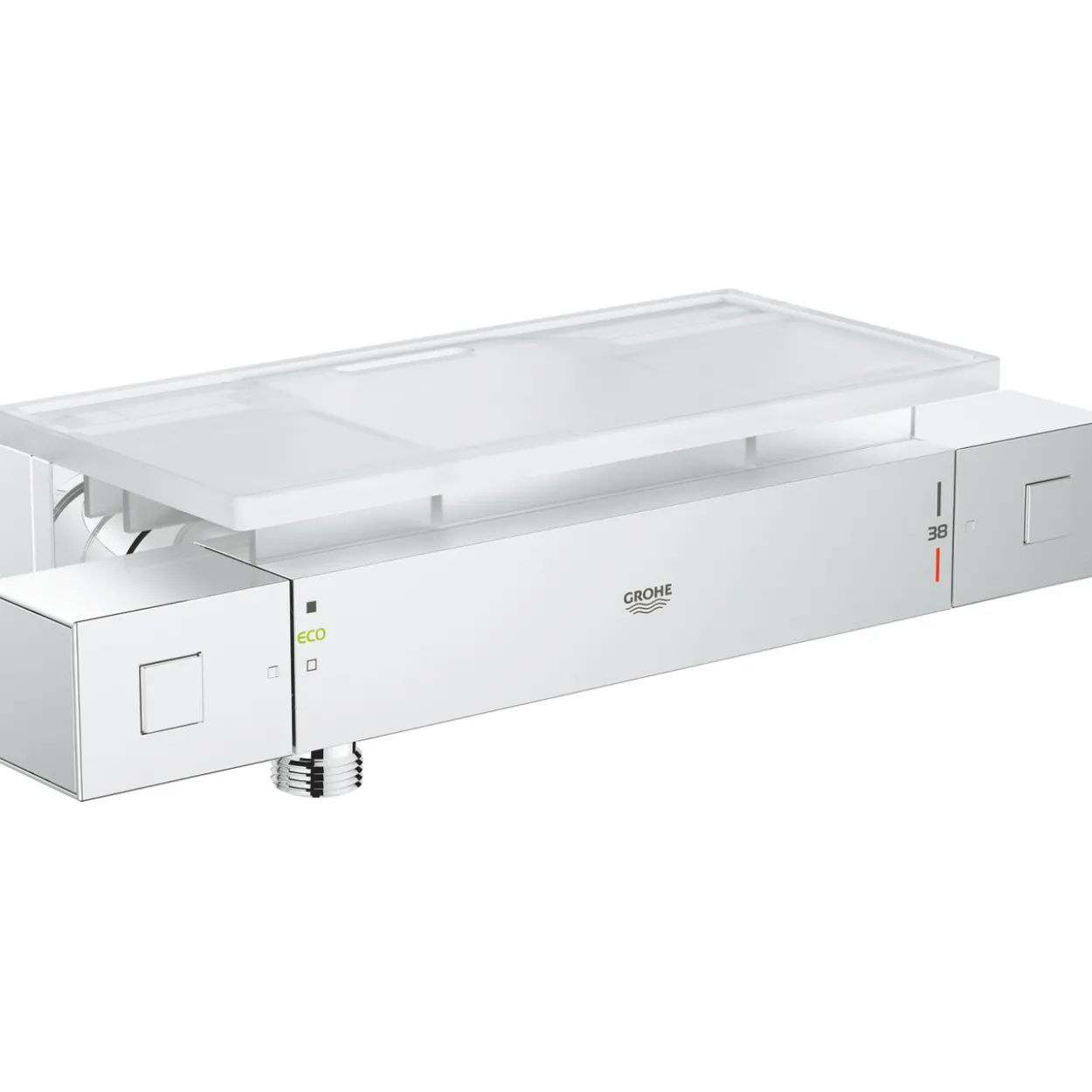 Grohe grohterm cube dusjtermostat m/hylle krom