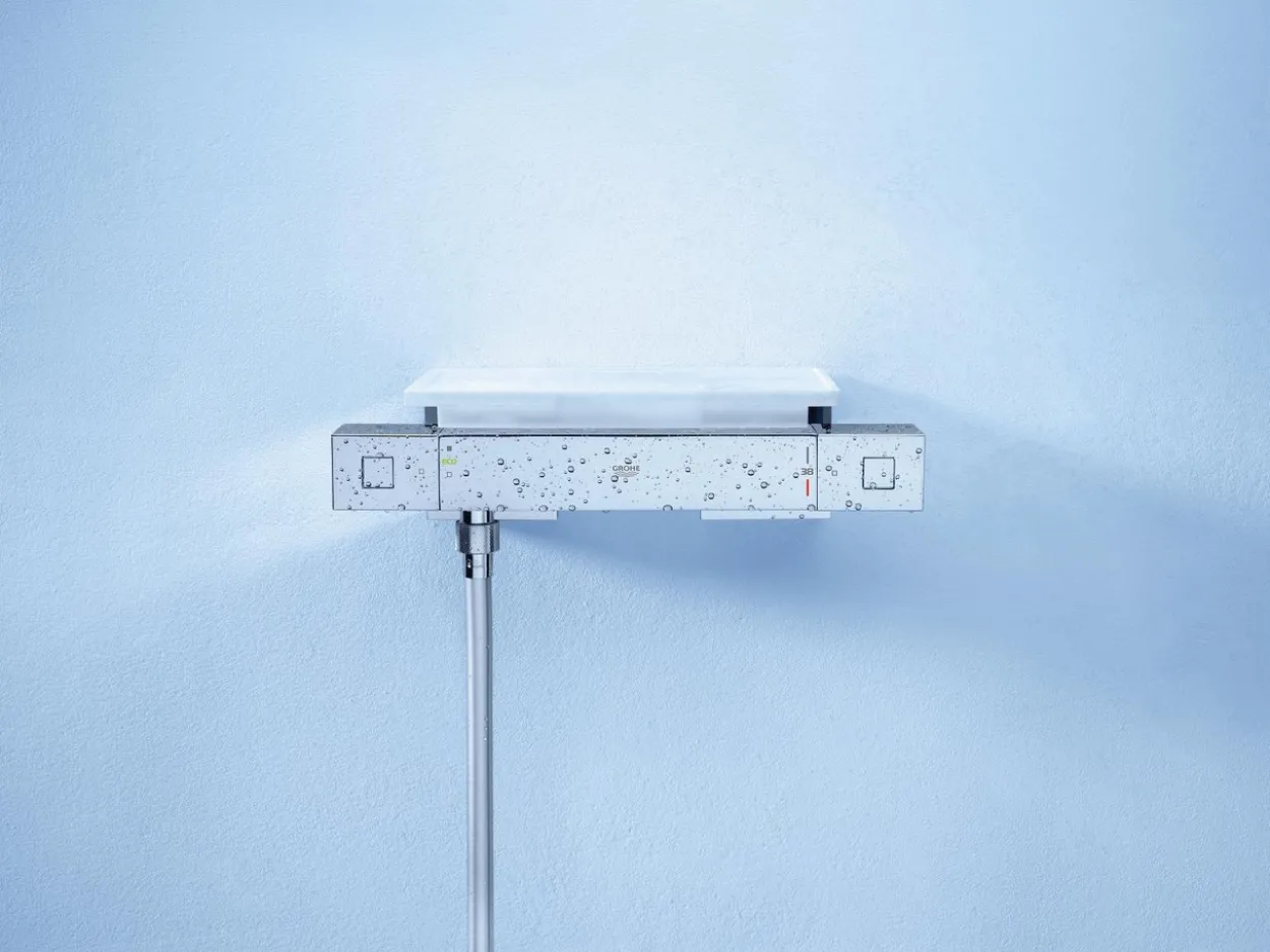Grohe grohterm cube dusjtermostat m/hylle krom
