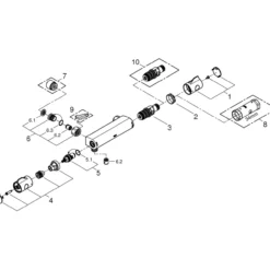 Grohe grohtherm 800 dusjbatteri krom