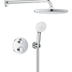 Grohe grohtherm dusjsett for innbygging round krom